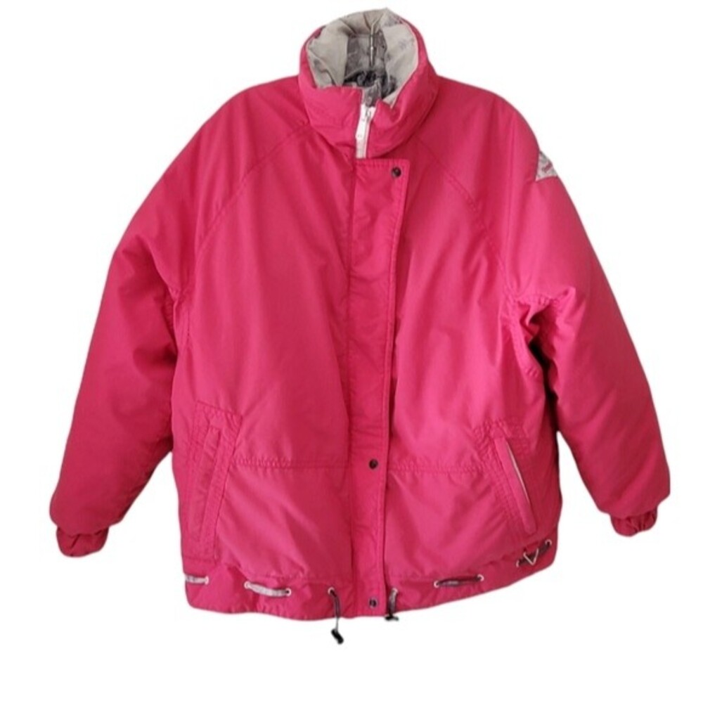 Powderhorn Ski Snow Coat Women 10 Pink Winter Adjustable Reversible